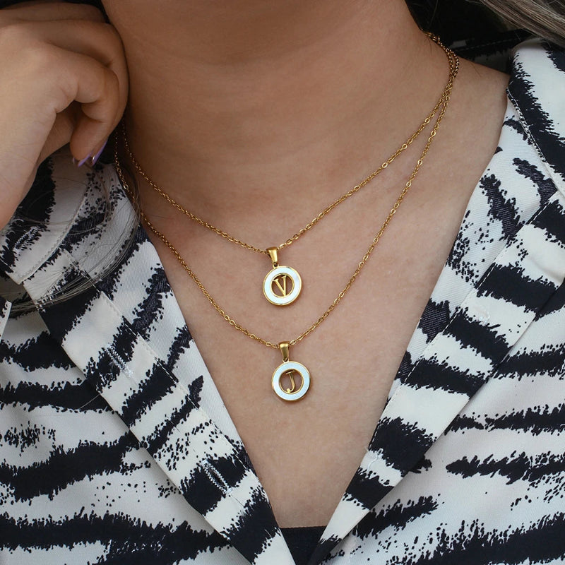Spellbound Shell Initial Necklace