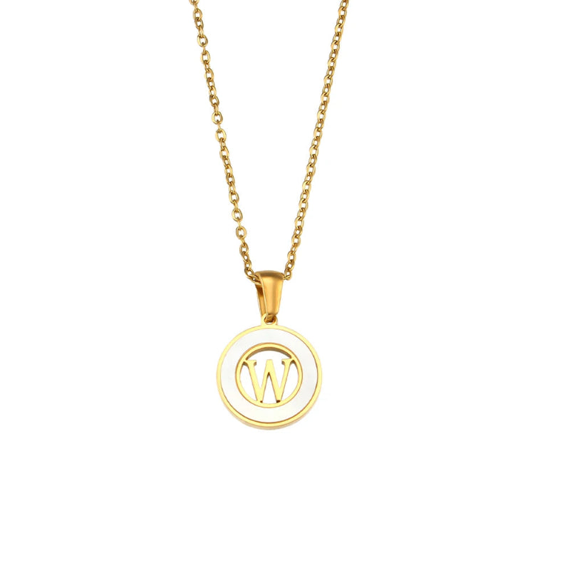 Spellbound Shell Initial Necklace