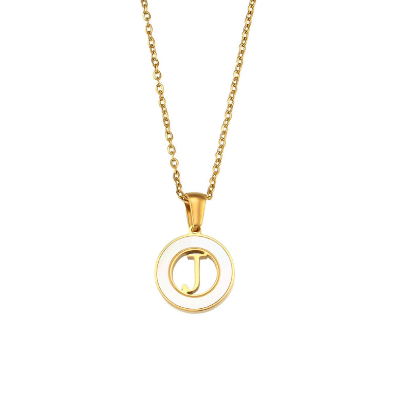 Spellbound Shell Initial Necklace