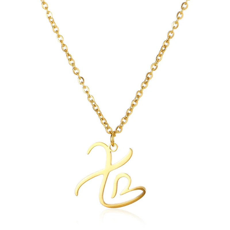 With Love Initial Necklace