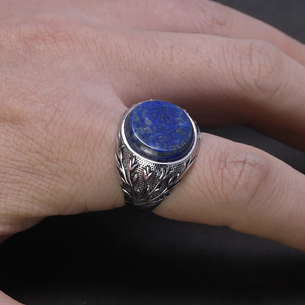 Natural Lapis Lazuli Ring For Man