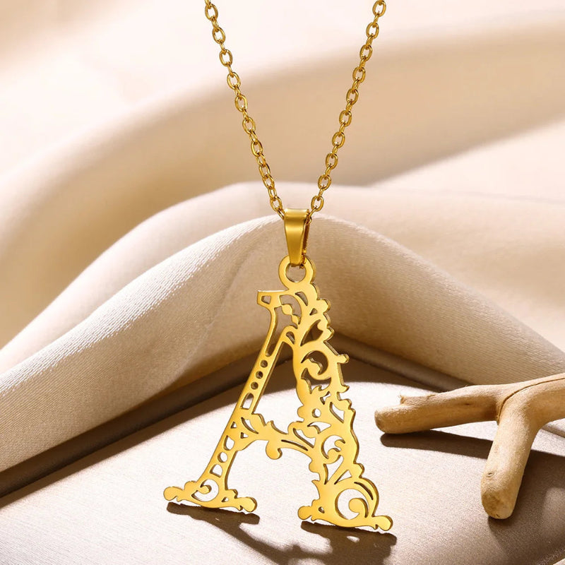 Queen Initial Necklace