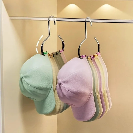 Circle Ring Hat Hanger Hook – Non-Slip Closet Organizer for Hats, Scarves & Accessories (2-Pack)