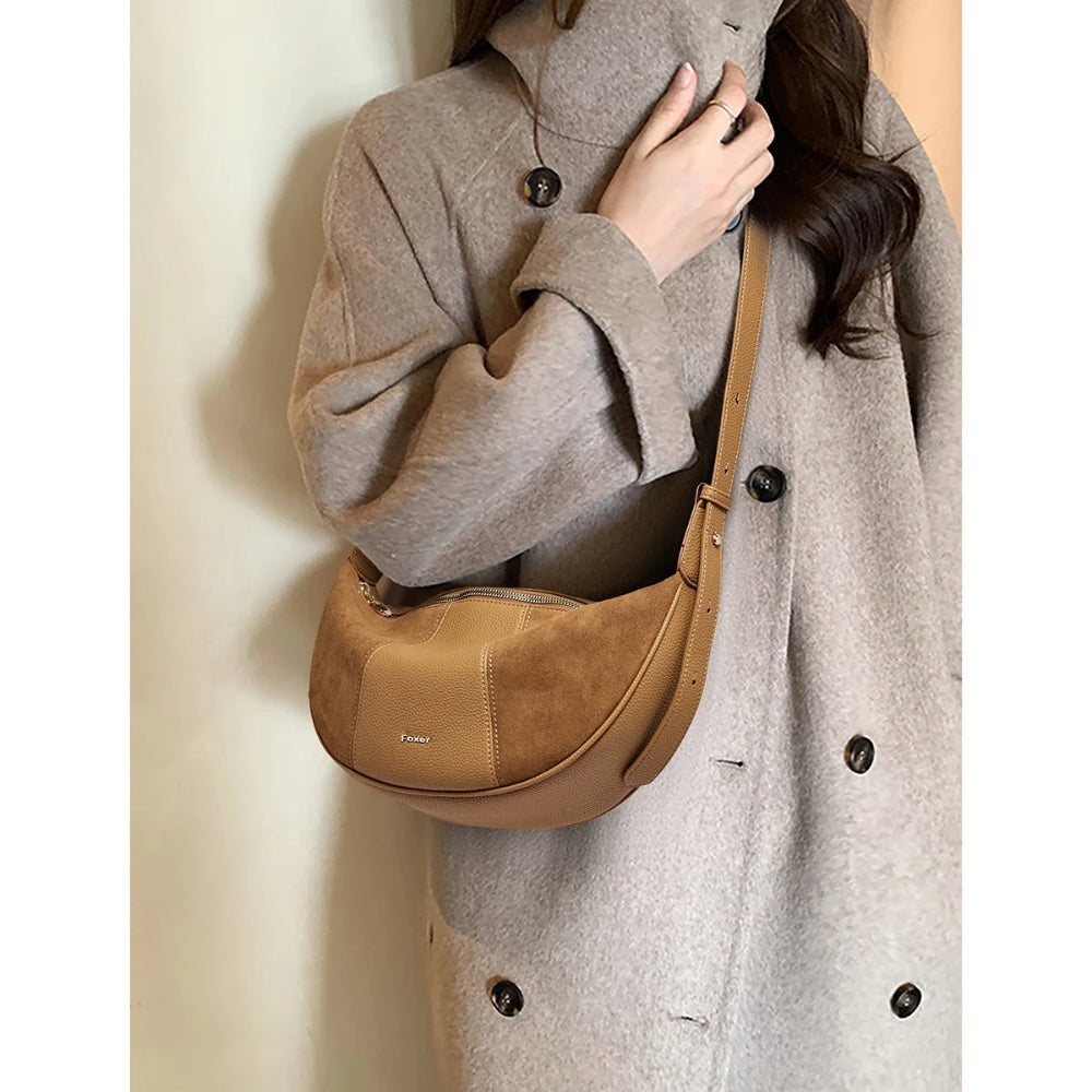 Women's Crossbody Bag shoulder Bag Boho Style In Half-Moon Shape