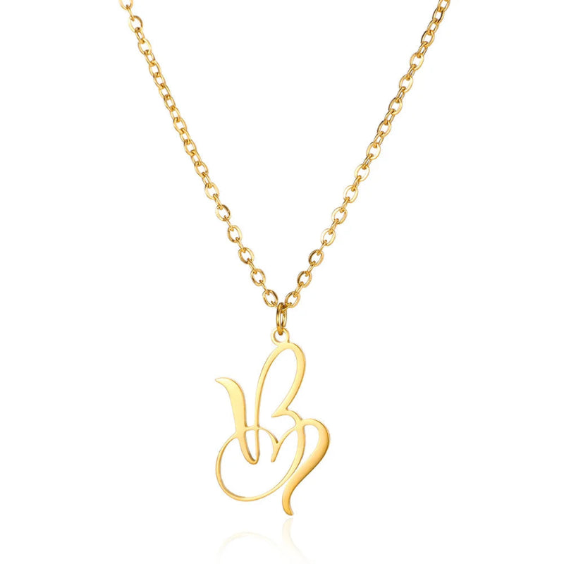 With Love Initial Necklace