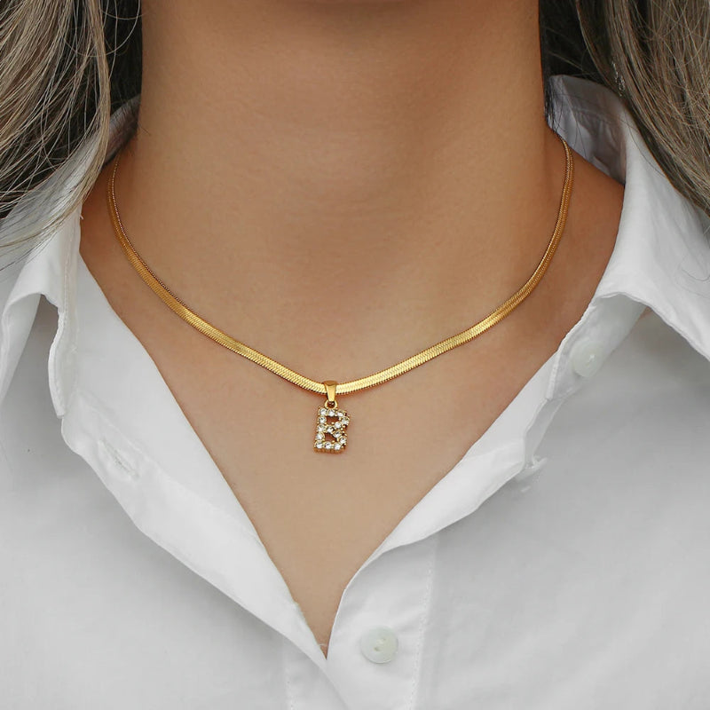 Dazzling Initial G Necklace