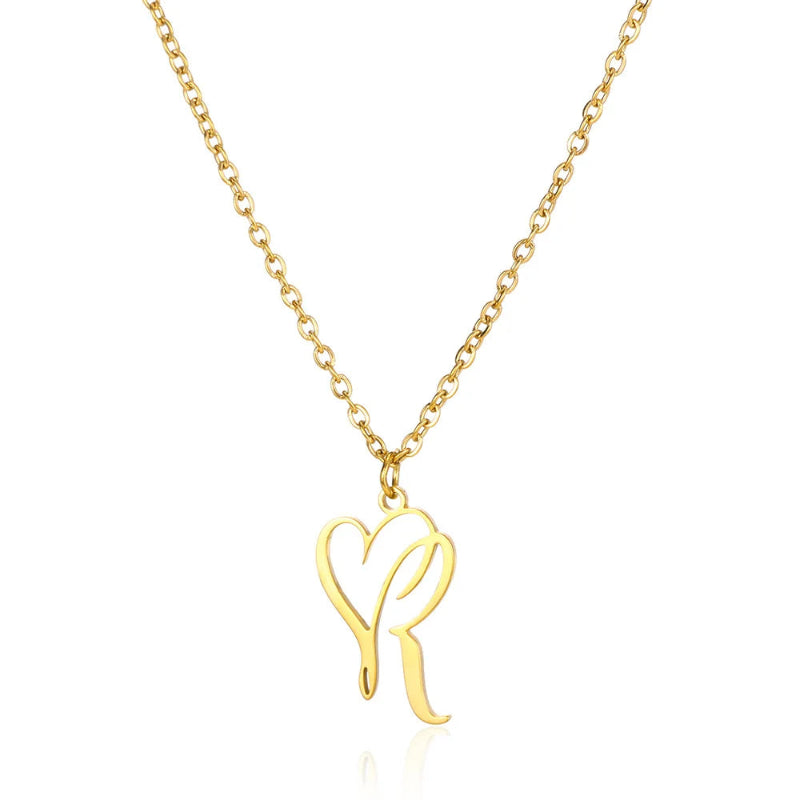 With Love Initial Necklace