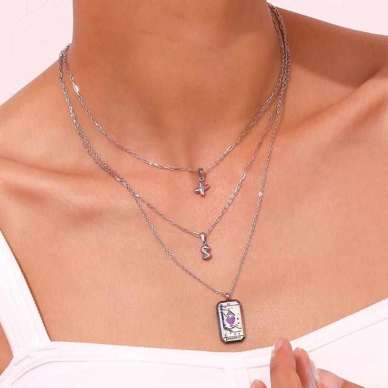 Mini Bubble Up Initial Necklace