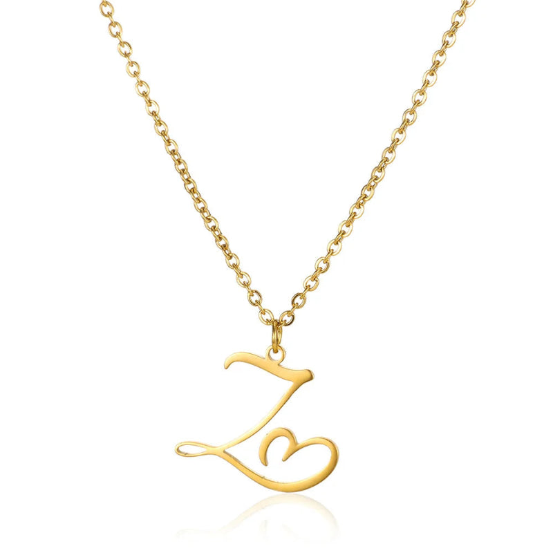 With Love Initial Necklace