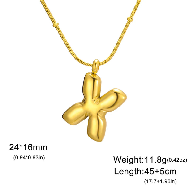 Bubble Initial Necklace