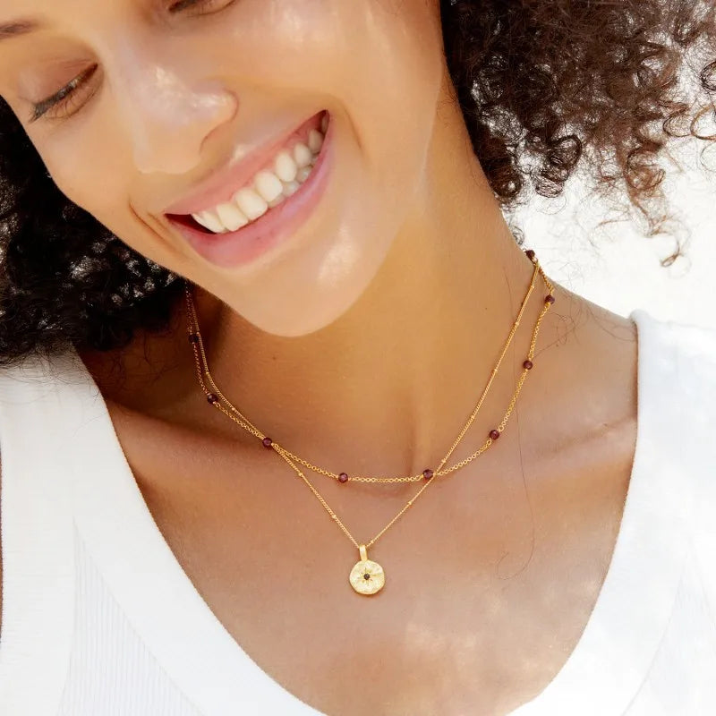Garnet Gemstone Necklace