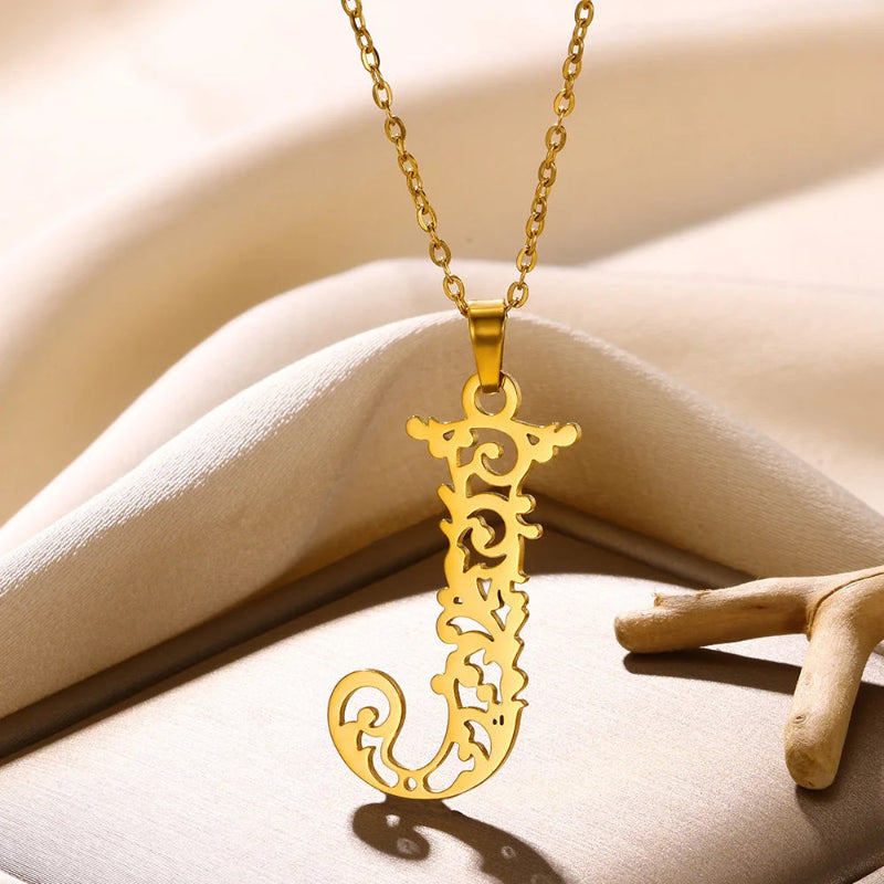Queen Initial Necklace