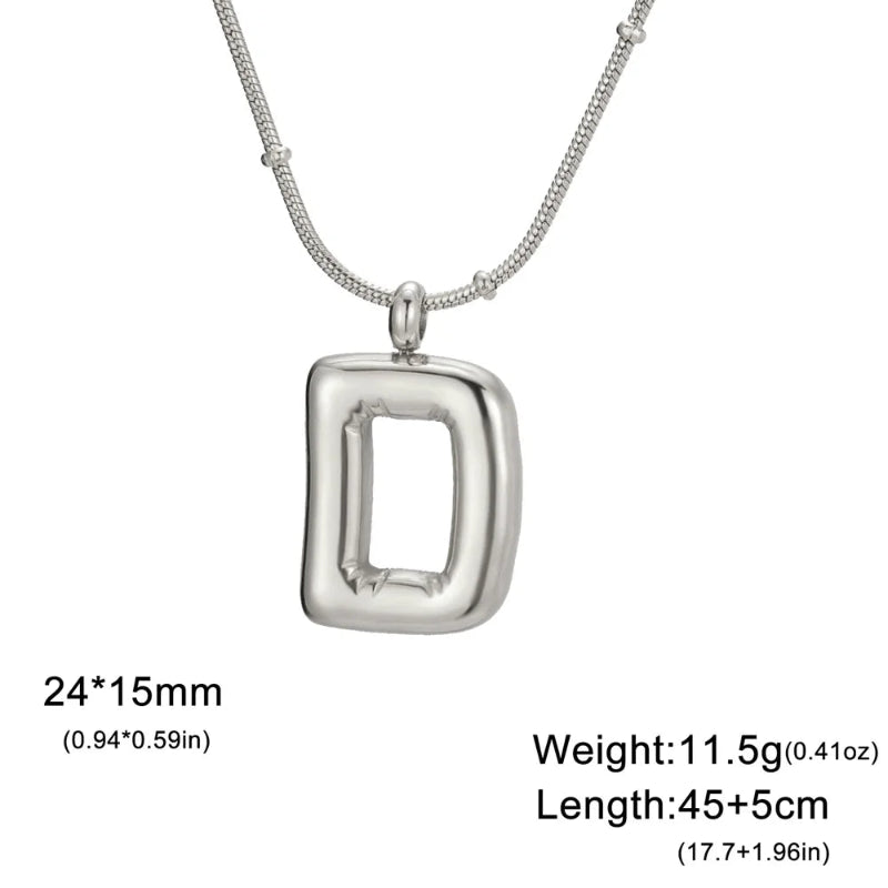 Bubble Initial Necklace