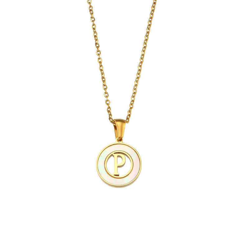 Spellbound Shell Initial Necklace