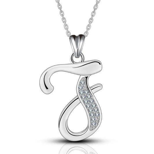 Glamorous Initial J Necklace