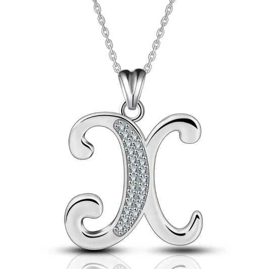 Glamorous Initial X Necklace