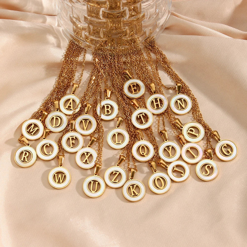 Spellbound Shell Initial Necklace