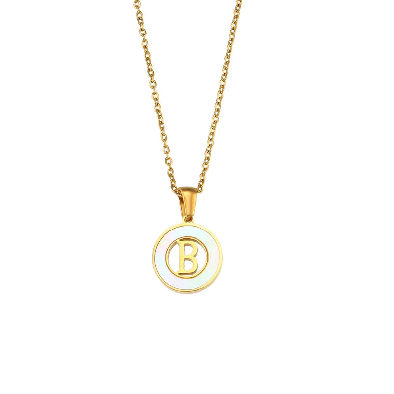 Spellbound Shell Initial Necklace