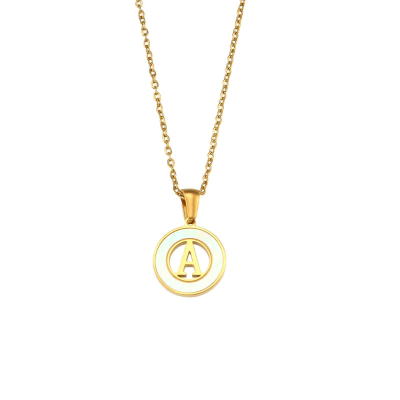 Spellbound Shell Initial Necklace
