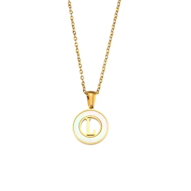 Spellbound Shell Initial Necklace