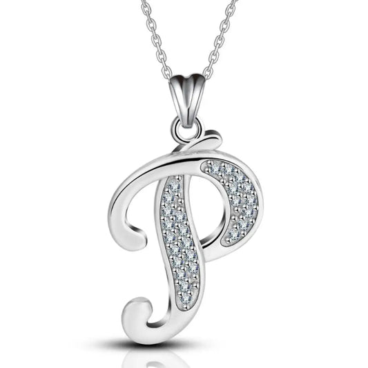 Glamorous Initial P Necklace