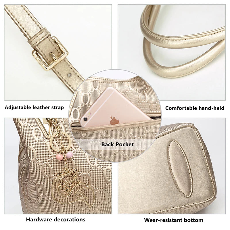 Women Leather Shoulder Bag Large Capacity