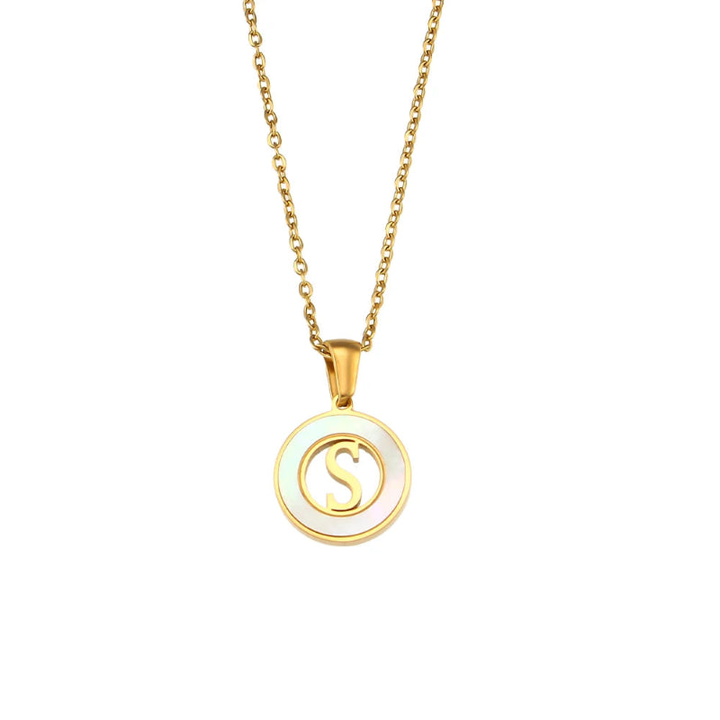 Spellbound Shell Initial Necklace