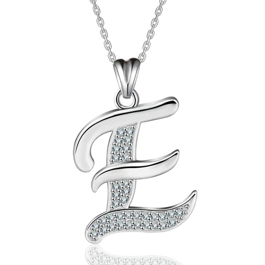 Glamorous Initial E Necklace