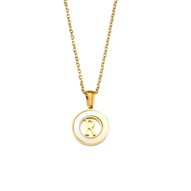 Spellbound Shell Initial Necklace