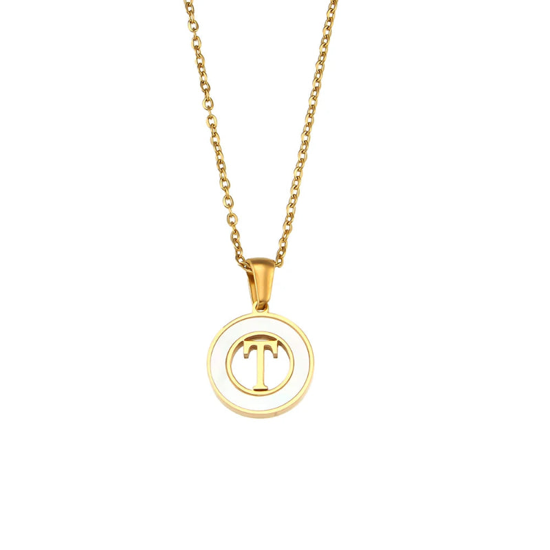Spellbound Shell Initial Necklace