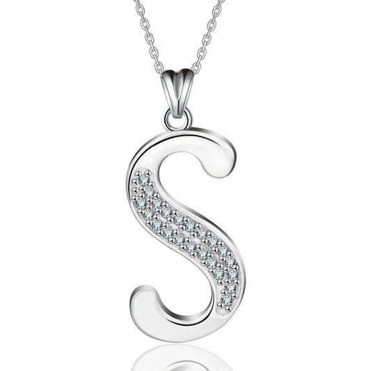 Glamorous Initial S Necklace