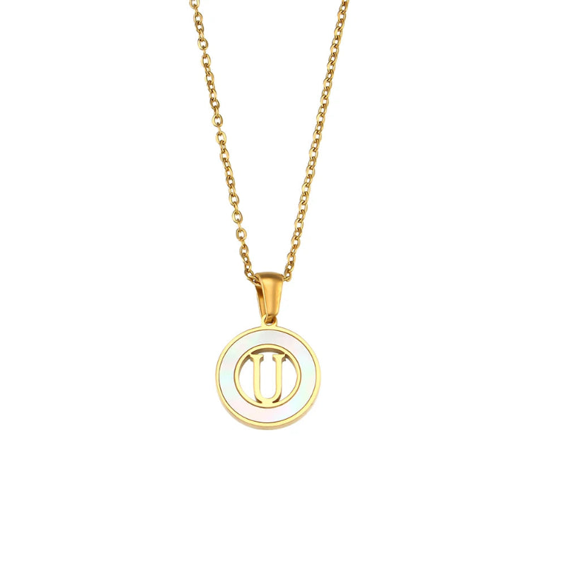 Spellbound Shell Initial Necklace