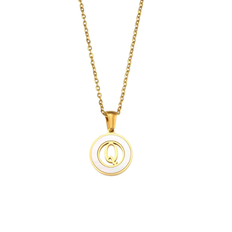 Spellbound Shell Initial Necklace