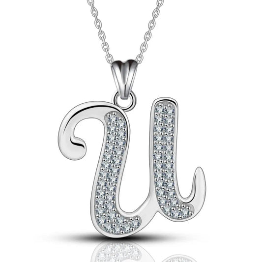 Glamorous Initial U Necklace