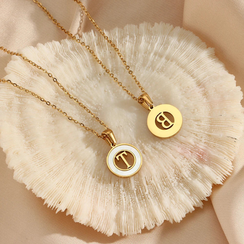 Spellbound Shell Initial Necklace