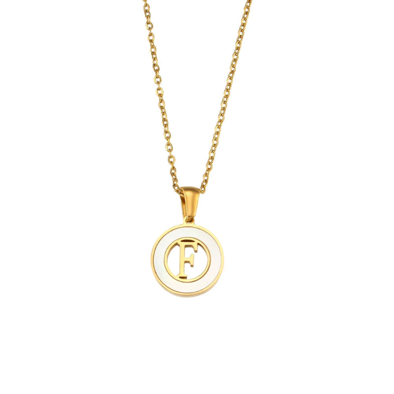 Spellbound Shell Initial Necklace