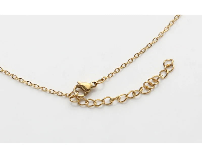Minimalist Mother of Pearl Initial Necklace