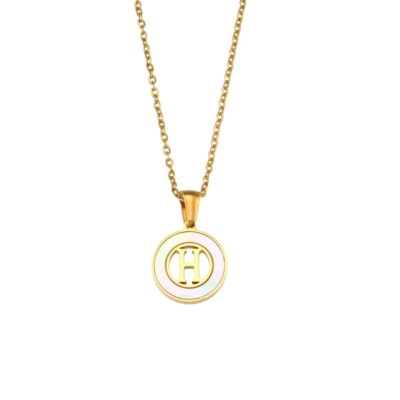 Spellbound Shell Initial Necklace