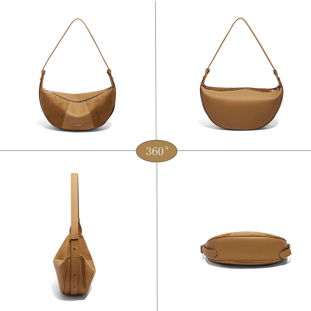 Women's Crossbody Bag shoulder Bag Boho Style In Half-Moon Shape