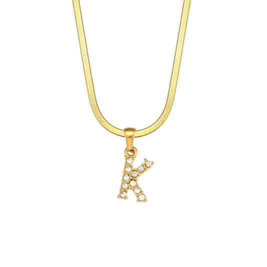 Dazzling Initial K Necklace