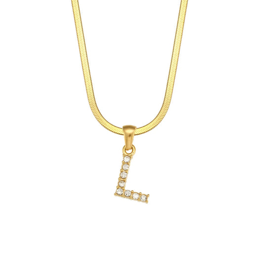 Dazzling Initial L Necklace