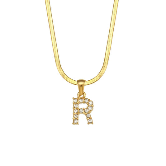 Dazzling Initial R Necklace