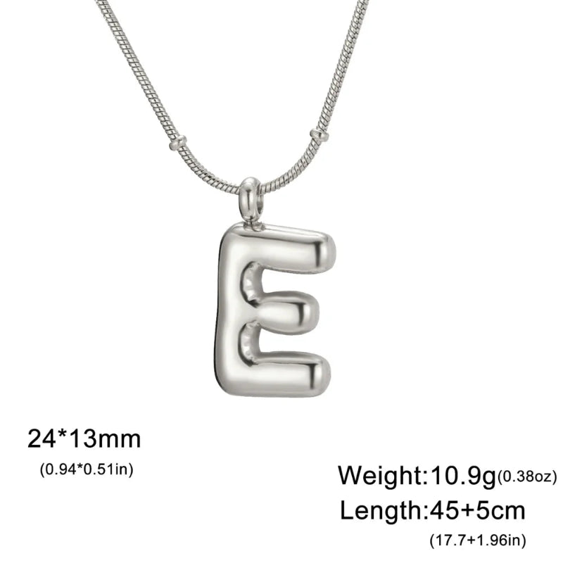 Bubble Initial Necklace