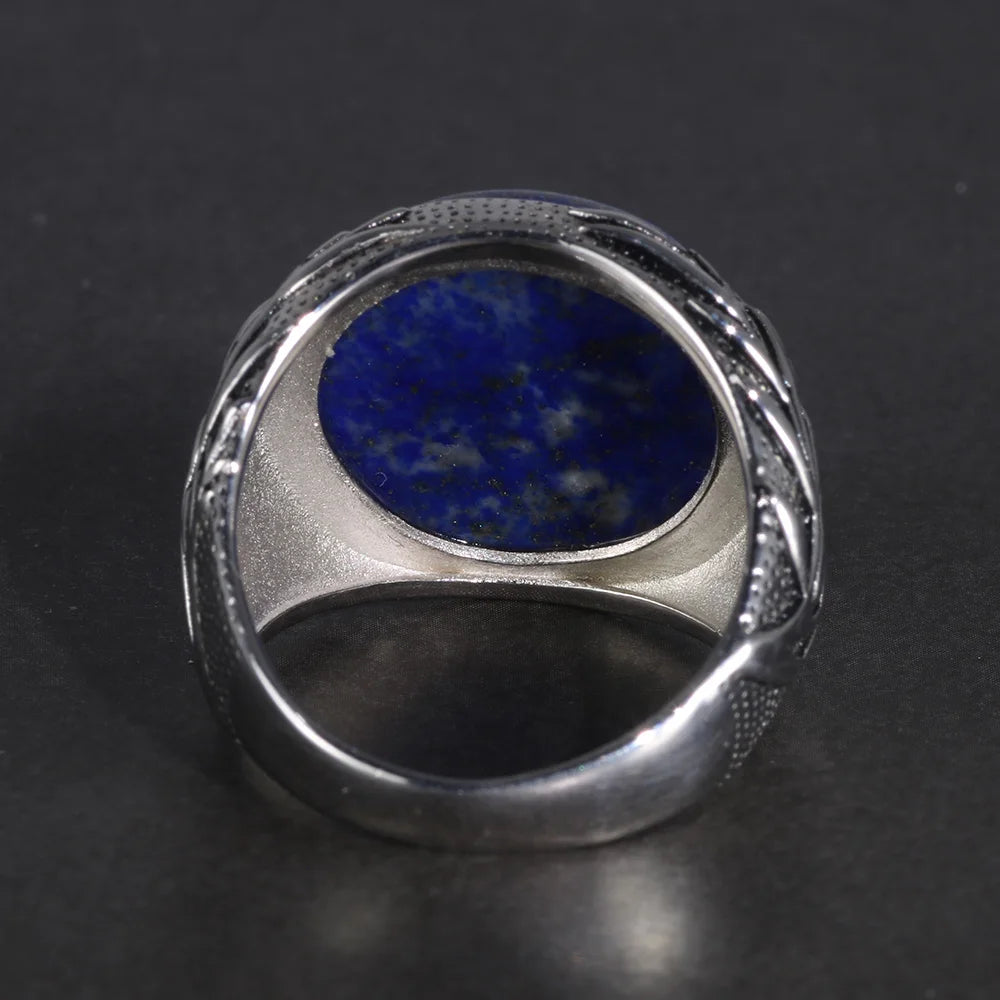 Natural Lapis Lazuli Ring For Man