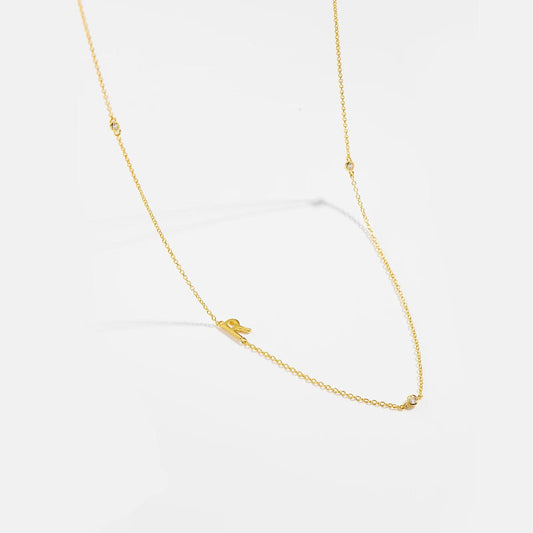 Effortless Chic Initial R Necklace