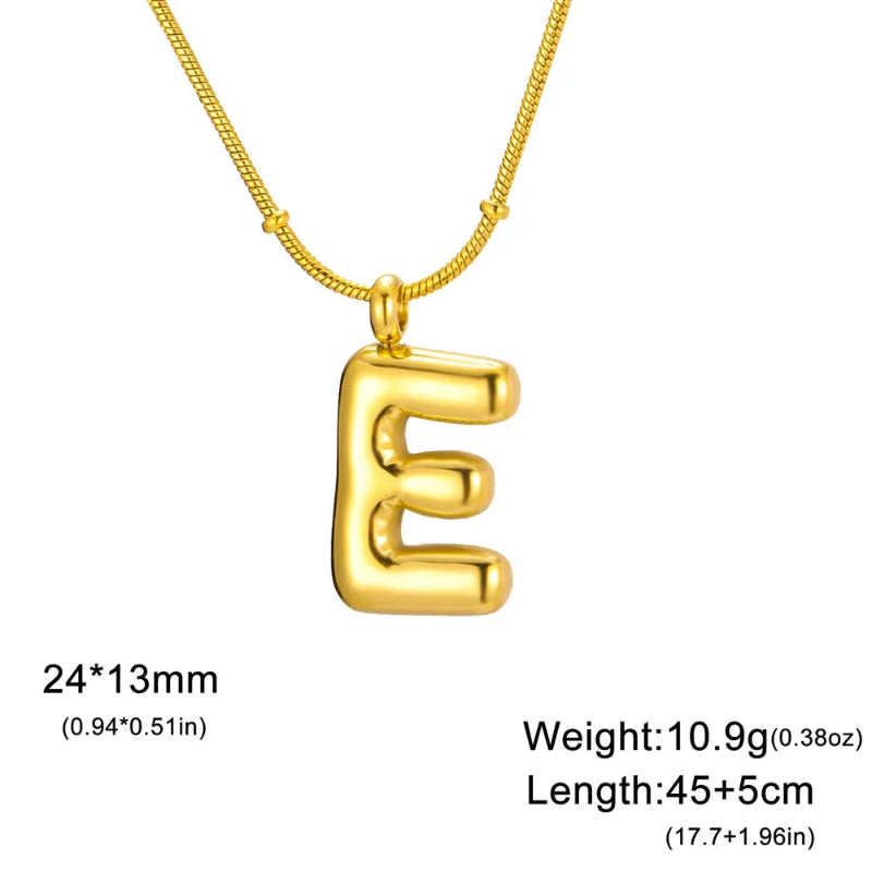 Bubble Initial Necklace