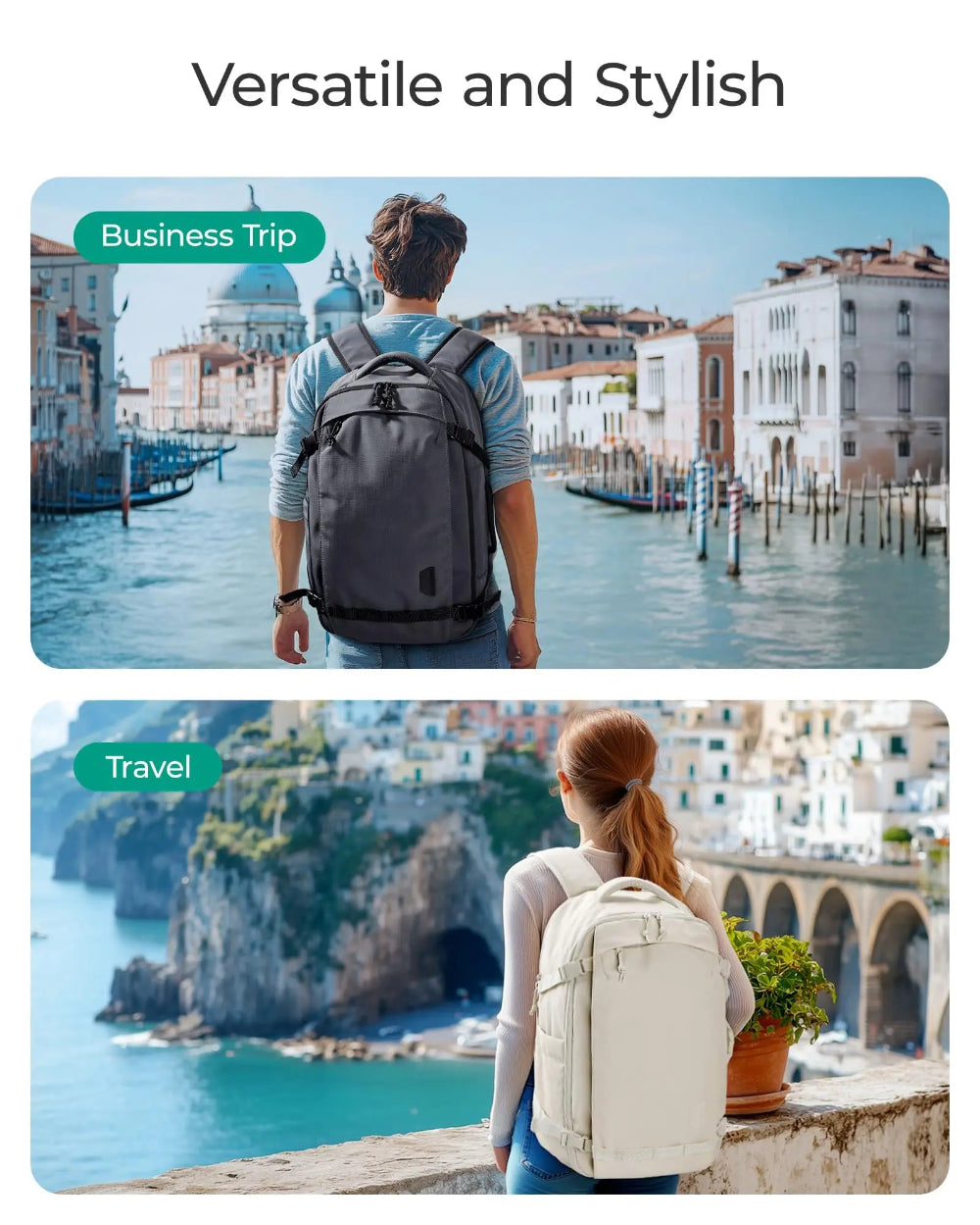 30L Travel Backpack For Men Women