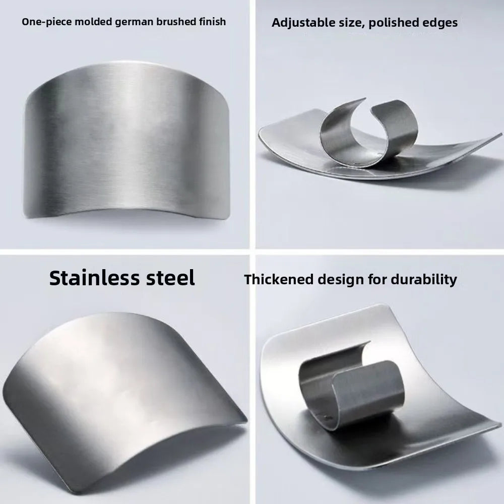 Stainless Steel Finger Guard – Anti-Cut Knife Safety Protector for Kitchen