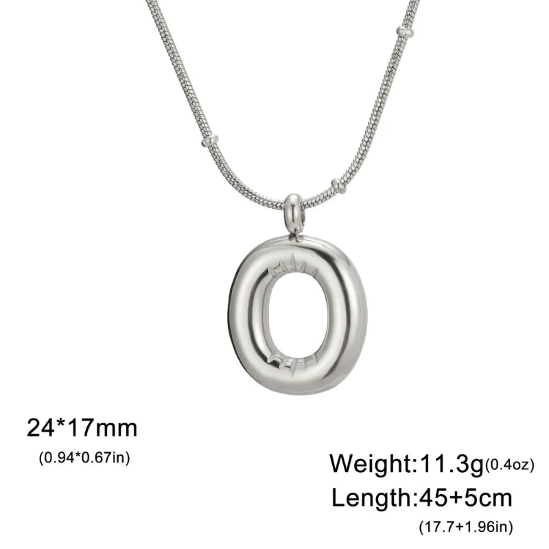 Bubble Initial Necklace