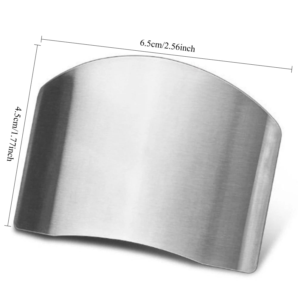 Stainless Steel Finger Guard – Anti-Cut Knife Safety Protector for Kitchen